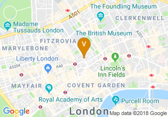 map of Radisson Blu Edwardian Bloomsbury Street Hotel