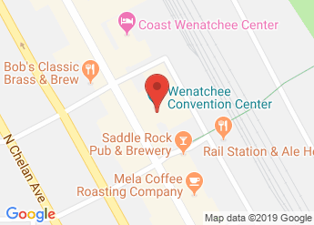 map of Wenatchee Convention Center