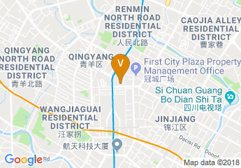 map of Dorsett Grand Chengdu