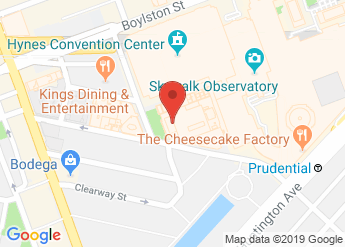 map of Sheraton Boston Hotel