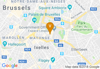 map of Renaissance Brussels Hotel