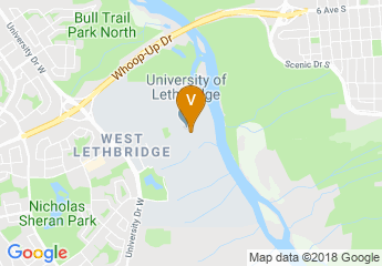 map of University of Lethbridge