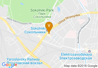 map of Holiday Inn Moscow - Sokolniki