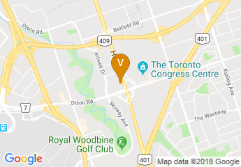 map of Crowne Plaza Toronto Airport