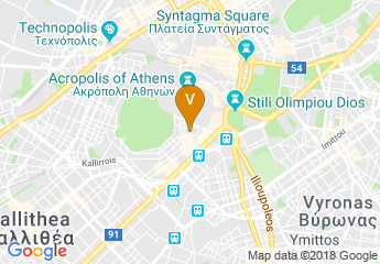 map of Divani Palace Acropolis