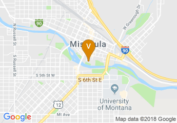 map of Holiday Inn Missoula Downtown