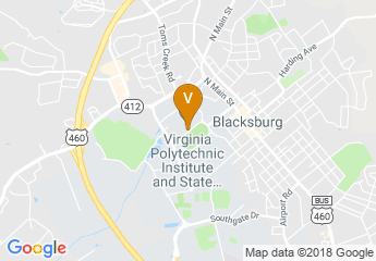 map of Virginia Polytechnic Institute and State University