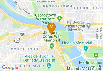 map of Le Meridien Arlington
