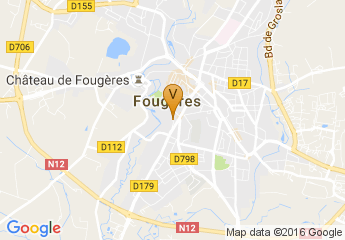map of Parc des Expositions de Fougeres