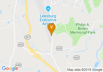 map of Leesburg Executive Airport