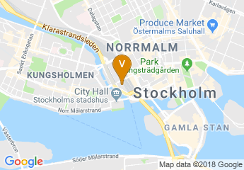 map of Radisson Blu Waterfront Hotel, Stockholm