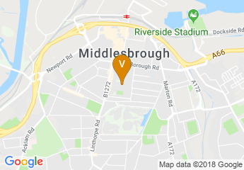 map of Teesside University Middlesbrough
