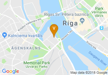 map of Radisson Blu Daugava Hotel