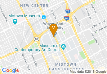 map of Detroit Historical Museum