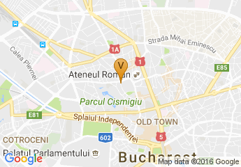 map of Palace Hall in Bucharest
