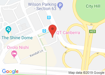 map of QT Canberra