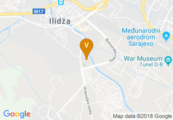 map of International University of Sarajevo