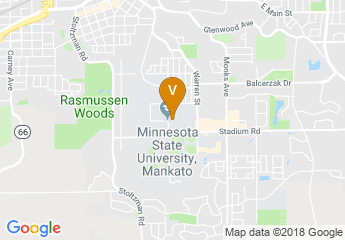 map of Minnesota State University, Mankato