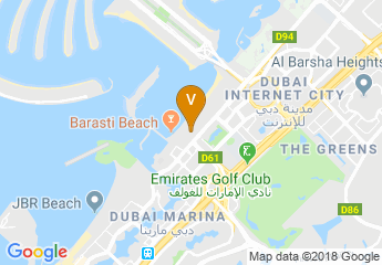 map of The Westin Dubai Mina Seyahi Beach Resort & Marina