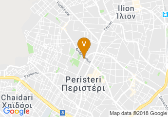 map of Peristeri Exhibition Center