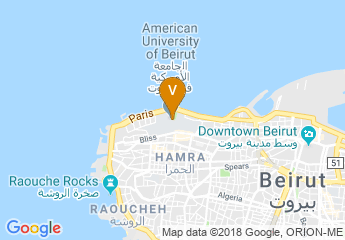 map of American University of Beirut