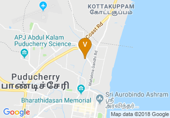map of Ginger Hotel in Pondicherry