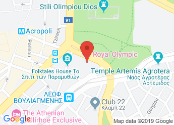 map of Royal Olympic Hotel