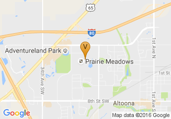 map of Prairie Meadows Events and Conference Center