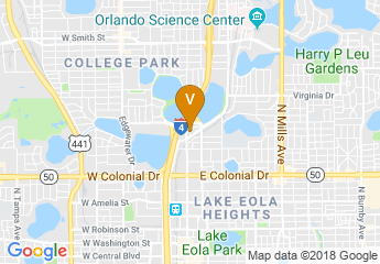 map of DoubleTree by Hilton Orlando Downtown