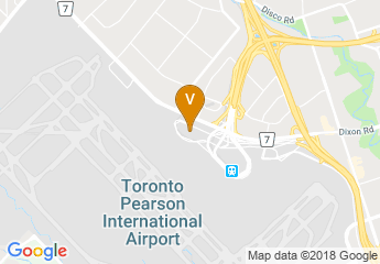 map of Sheraton Gateway Hotel in Toronto International Airport