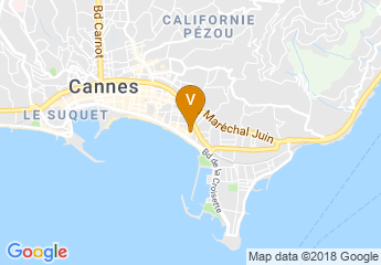 map of Grand Hyatt Cannes Hotel Martinez
