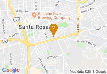 map of Santa Rosa Veterans Memorial