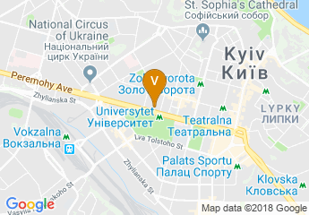 map of Hilton Kyiv