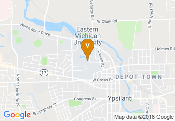 map of Eastern Michigan University