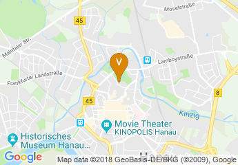 map of Congress Park Hanau
