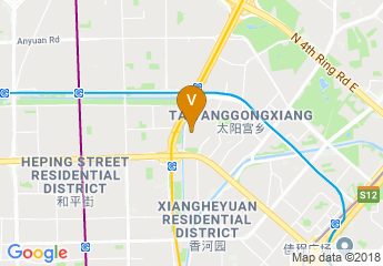 map of Crowne Plaza Hotel Sun Palace Beijing