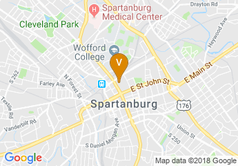 map of Spartanburg Marriott