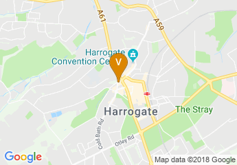 map of Harrogate Tourist Information Centre