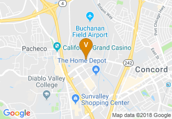 map of Crowne Plaza Concord/Walnut Creek
