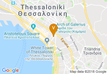 map of Municipal Library of Thessaloniki