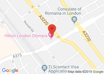map of Hilton London Olympia