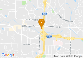 map of Crowne Plaza Little Rock