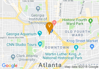 map of W Atlanta - Downtown