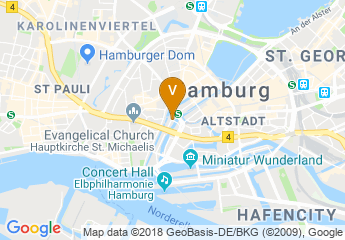 map of Steigenberger Hotel Hamburg