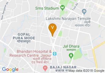 map of Hotel Jaipur Palace