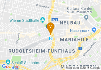 map of Hotel Mercure Wien Westbahnhof