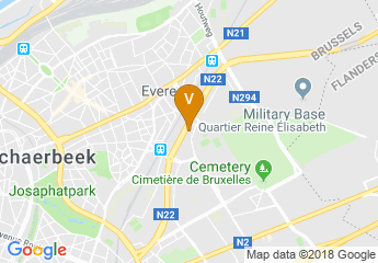 map of Courtyard by Marriott Brussels
