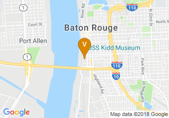 map of Belle of Baton Rouge Casino & Hotel