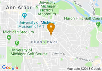 map of Ann Arbor City Club
