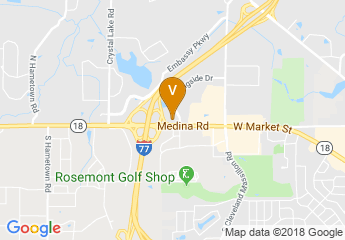 map of Holiday Inn Akron West - Fairlawn